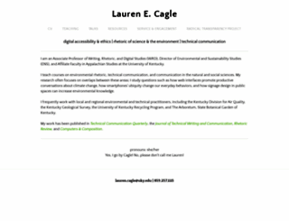 laurenecagle.com screenshot