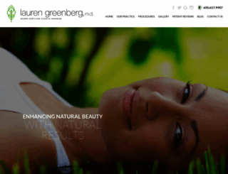 laurengreenbergmd.com screenshot