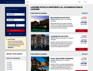 lausanne-hotels.com screenshot