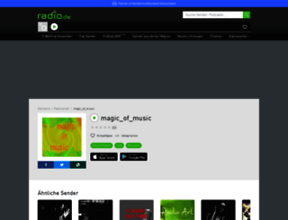 lautfm-magicofmusic.radio.de screenshot