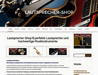 lautsprecher-shop.com screenshot