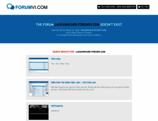 lauxanhcard.forumvi.com screenshot