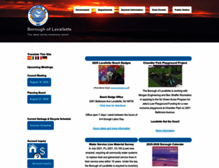 lavallette.org screenshot