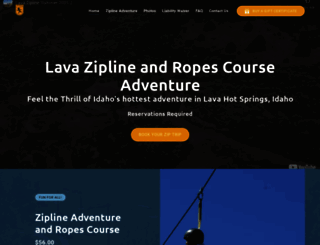 lavazipline.com screenshot
