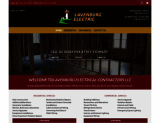 lavenburgelectric.com screenshot