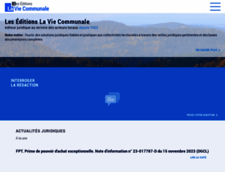 laviecommunale.fr screenshot