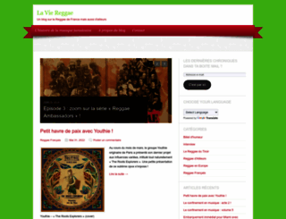 lavieenreggae.wordpress.com screenshot