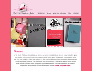 laviesimpleetjolie.com screenshot