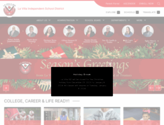 lavillaisd.org screenshot