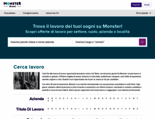 lavoro.monster.it screenshot