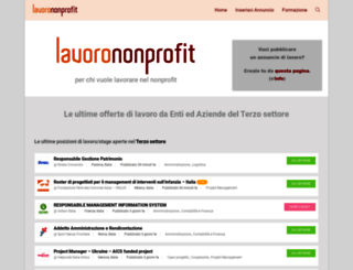lavorononprofit.it screenshot