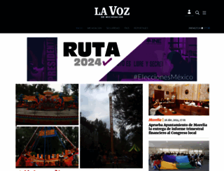 lavozdemichoacan.com.mx screenshot
