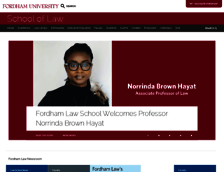 law.fordham.edu screenshot