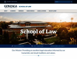law.gonzaga.edu screenshot