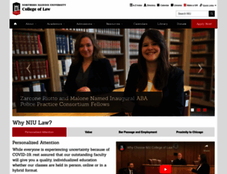 law.niu.edu screenshot