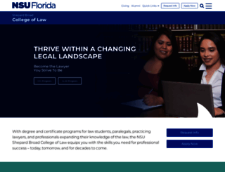 law.nova.edu screenshot
