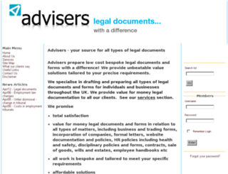 lawadvisers.co.uk screenshot