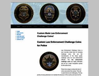 lawenforcementchallengecoins.com screenshot