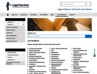 lawhandbook.sa.gov.au screenshot