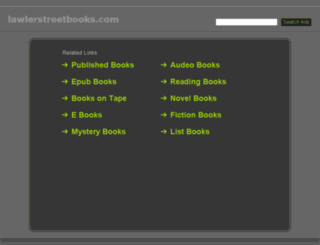 lawlerstreetbooks.com screenshot