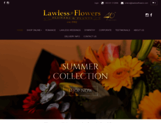 lawlessflowers.com screenshot