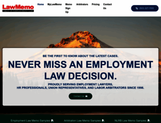 lawmemo.com screenshot