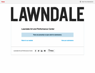 lawndaleartcenter.submittable.com screenshot
