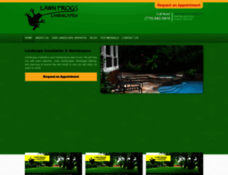 lawnfrogslandscapes.com screenshot