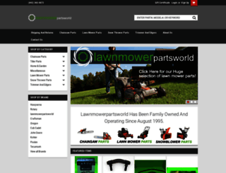lawnmowerpartsworld.com screenshot