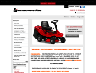 lawnmowers-plus.com screenshot