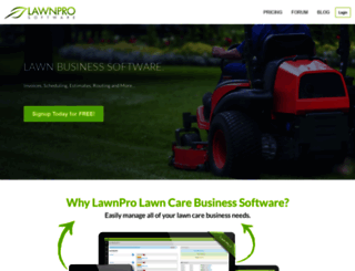 lawnprosoftware.com screenshot