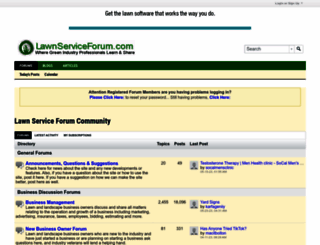 lawnserviceforum.com screenshot