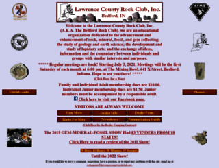 lawrencecountyrockclub.org screenshot