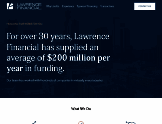 lawrencefinancial.com screenshot