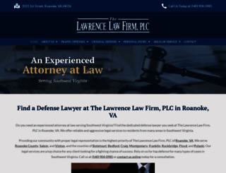 lawrencelawfirm.net screenshot