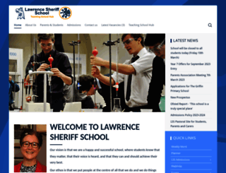 lawrencesheriffschool.net screenshot