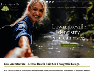 lawrencevillesmiles.com screenshot