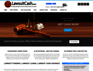 lawsuitcash.com screenshot