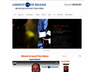 lawsuitpressrelease.com screenshot