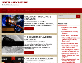 lawyeradviceonline.com screenshot