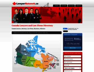 lawyernetwork.ca screenshot