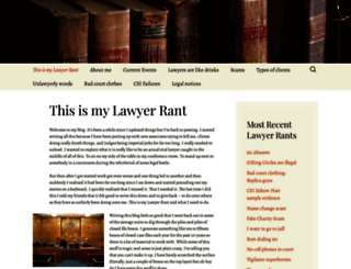 lawyerrant.wordpress.com screenshot