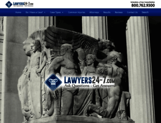 lawyers24-7.com screenshot