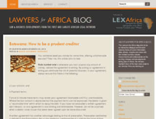 lawyersforafricablog.com screenshot