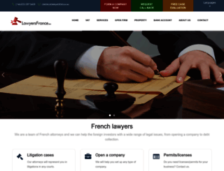 lawyersfrance.eu screenshot