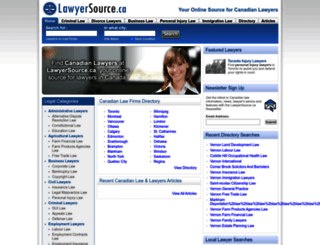 lawyersource.ca screenshot