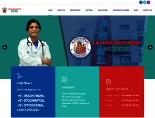 laxminarasimhahospital.in screenshot