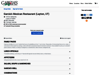 layton.garciasmexicanrestaurantstogo.com screenshot