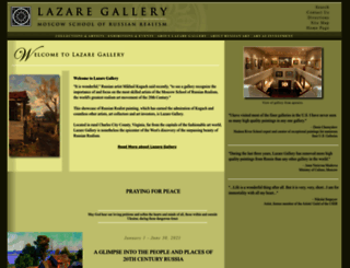 lazaregallery.com screenshot