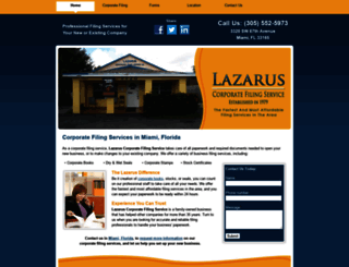 lazaruscorporatefiling.com screenshot
